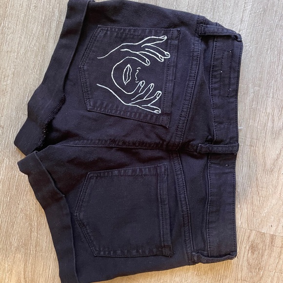 Hand painted pacsun Jean shorts - Picture 1 of 4